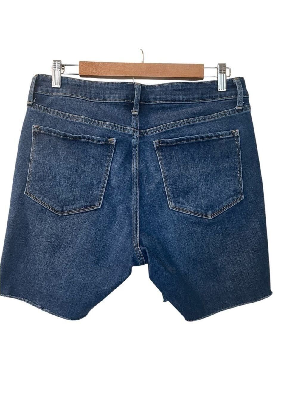 Old Navy Women’s Power Slim Straight High Rise Denim Shorts Inseam 6”  Size: 12